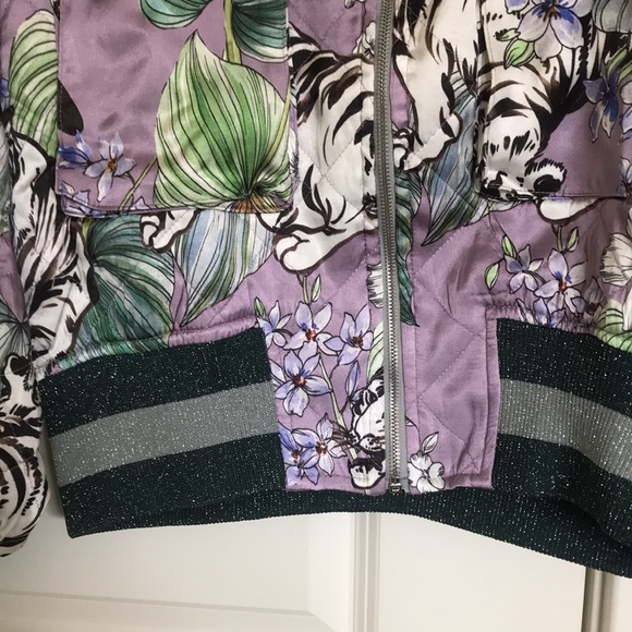 H&M Jackets & Coats Hm Quilted Floral Varsity Bomber Jacket Poshmark
